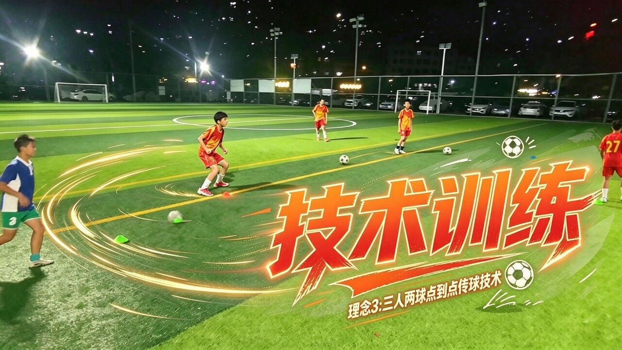 理念3-三人两球点对点传球技术 视频封面